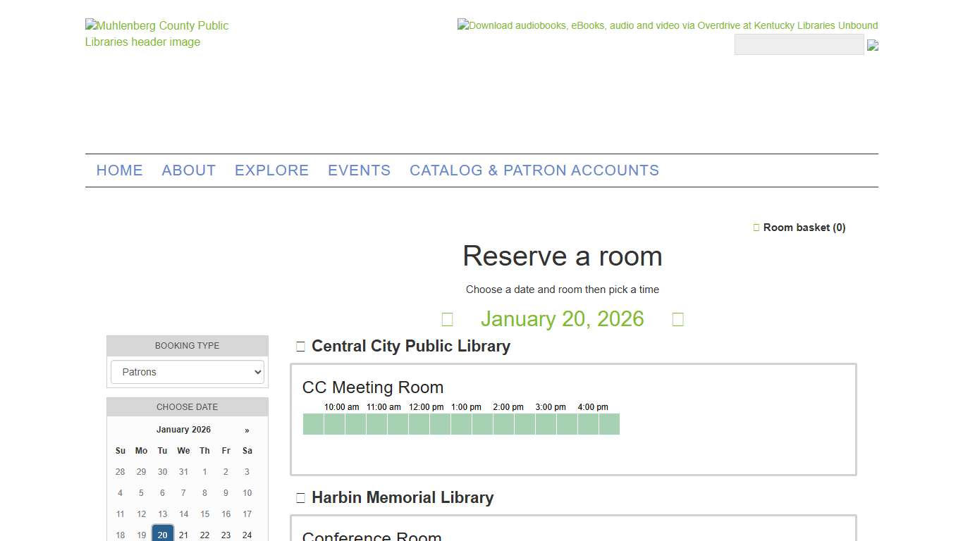 Reserve a room - Muhlenberg County Public Libraries